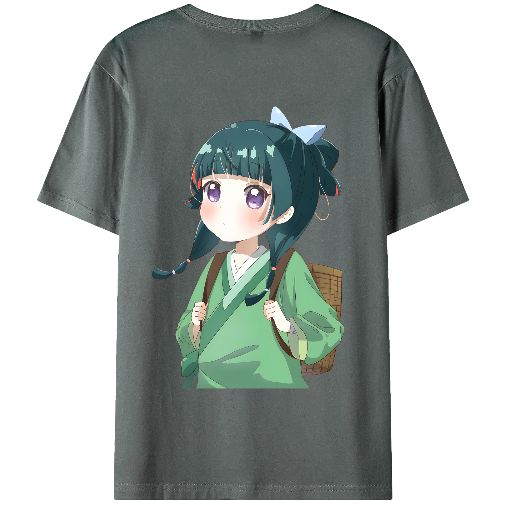（画像用） 薬屋のひとりごと The Apothecary Diaries 綿100％ メンズ半袖Tシャツ（バックプリント） 通気性